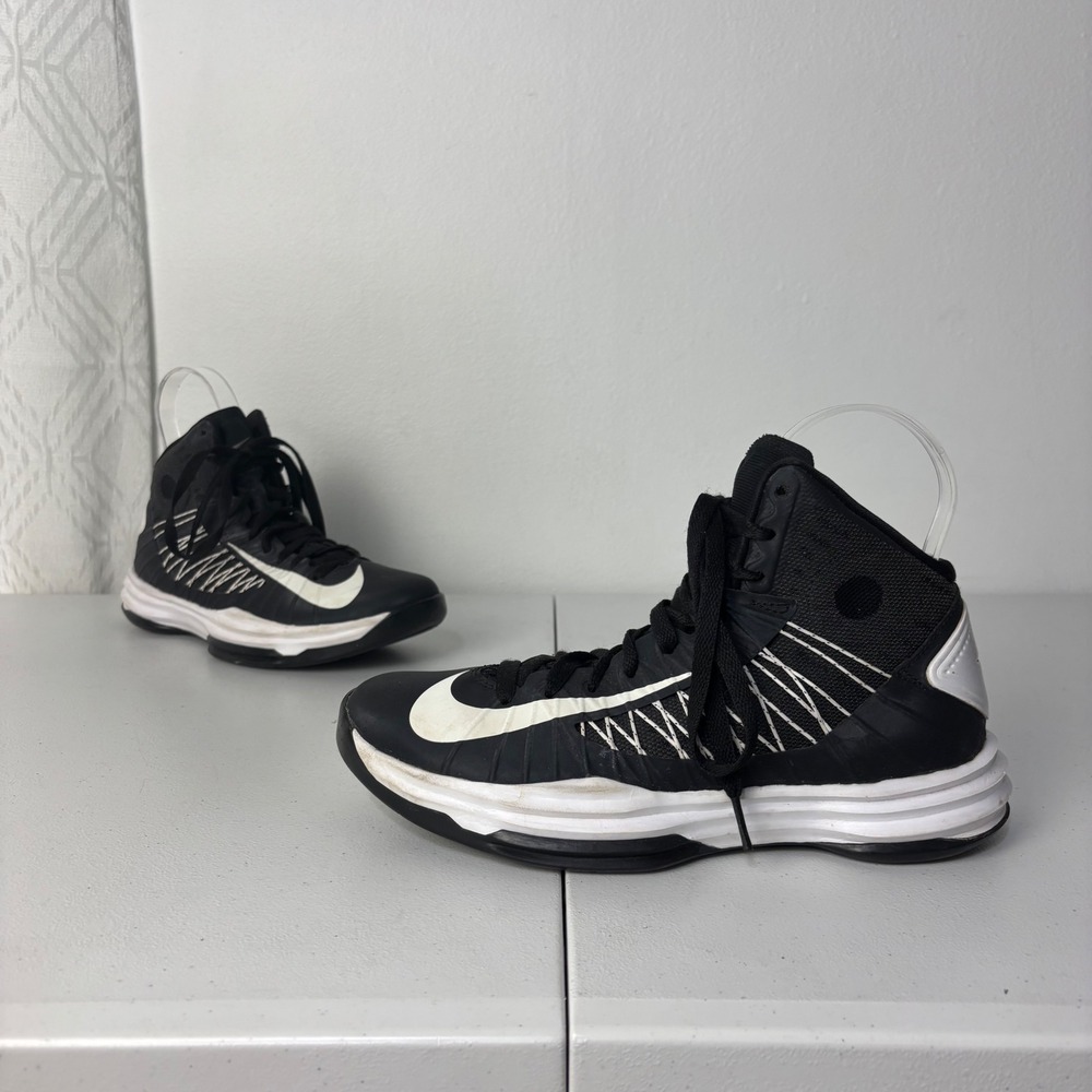 Nike Hyperdunk 2012 Women 8 Black White Flywire TB Basketball Shoes 524875-001